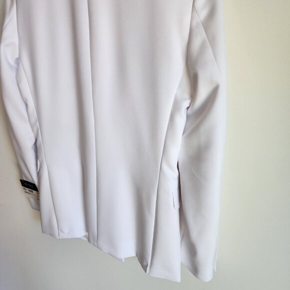 34R White Double Breasted Suit Jacket New Mens Jos A Bank Polyester Peak Lapel - Picture 17 of 17